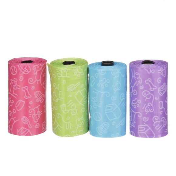 Dog Waste Bags Dog Poop Bags 8 Rolls 120 Count Out! PetCare Rainbow Pick Up NEW - Picture 4 of 6
